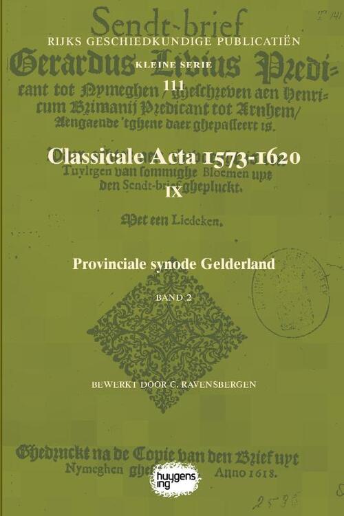 Classicale Acta 1573-1620 IX