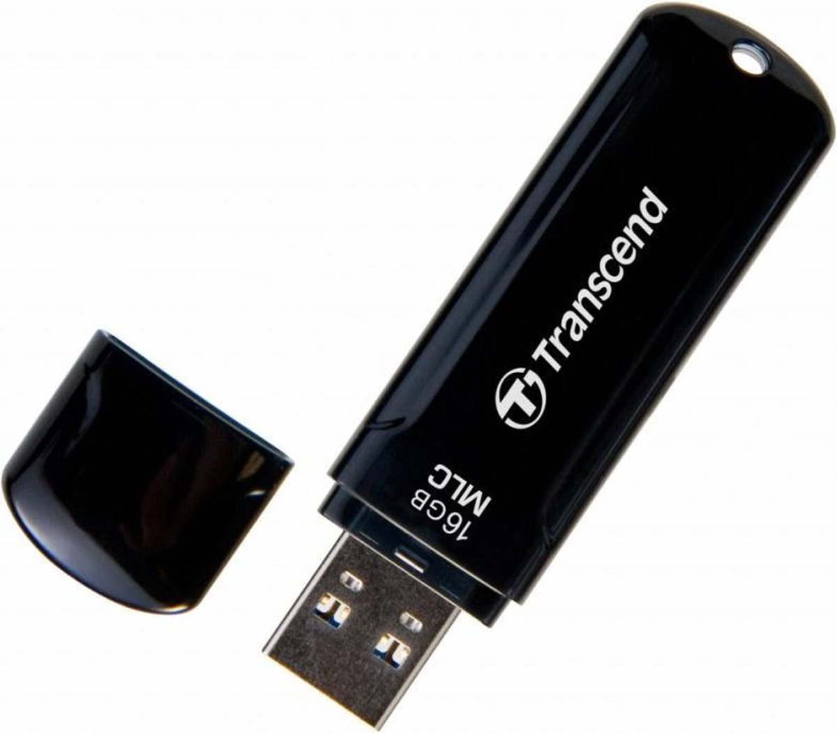 Transcend JetFlash 750, 16GB 16GB USB 3.0 USB flash drive - Zwart