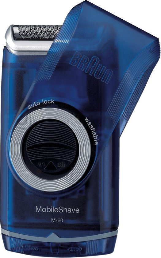 Braun Pocket M60 MobileShave Draagbaar Scheerapparaat - Blauw