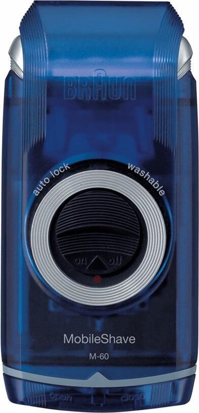 Braun Pocket M60 MobileShave Draagbaar Scheerapparaat - Blauw