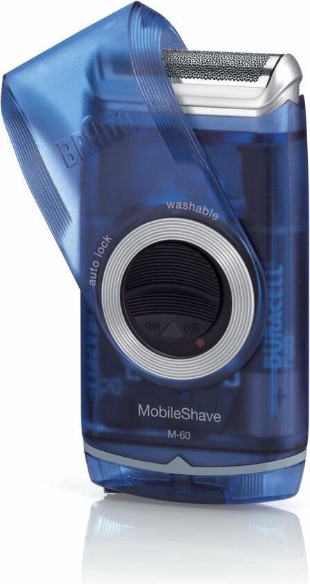 Braun Pocket M60 MobileShave Draagbaar Scheerapparaat - Blauw