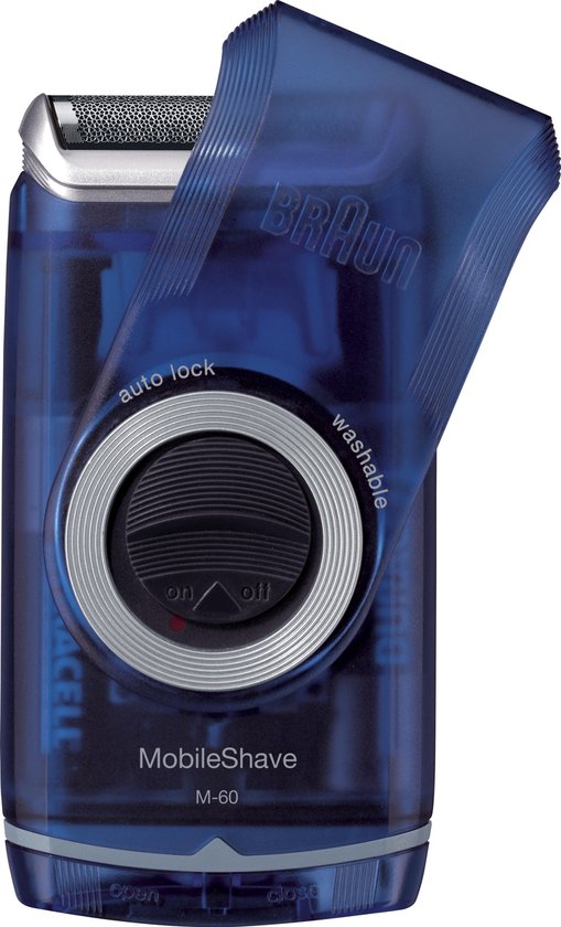 Braun Pocket M60 MobileShave Draagbaar Scheerapparaat - Blauw