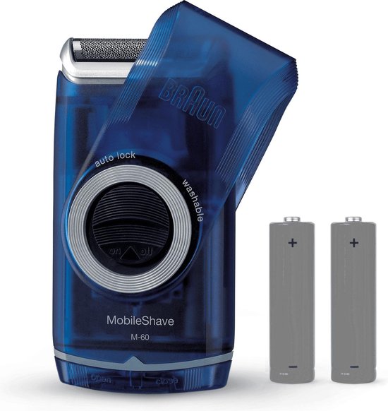 Braun Pocket M60 MobileShave Draagbaar Scheerapparaat - Blauw