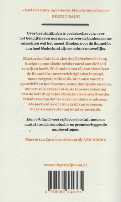 Een rijk land moet rijk leven