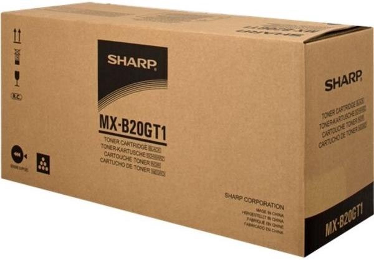 Sharp toners & lasercartridges Black Toner Cartridge, 8000 pages - Zwart