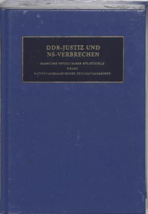 Amsterdam University Press DDR-Justiz und NS-Verbrechen