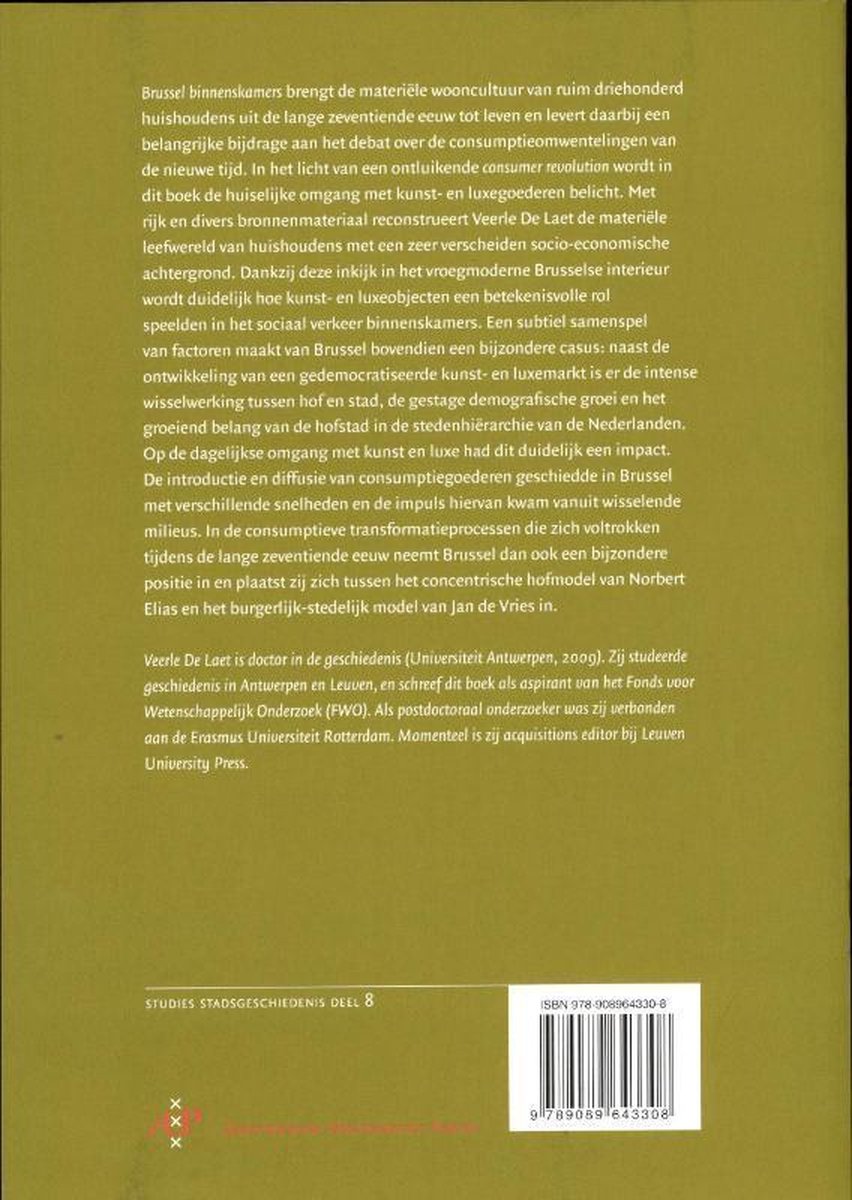 Amsterdam University Press Brussel binnenskamers