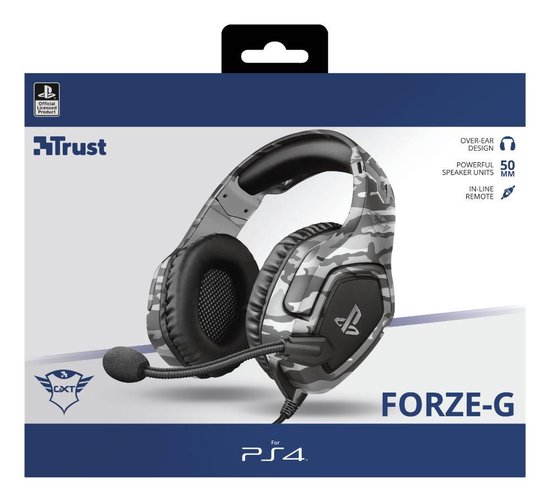 Trust GXT 488 FORZE Official Licensed - Playstation 4 en 5 Gaming Headset - - Grijs