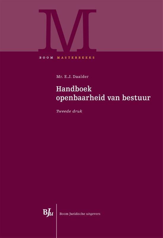 Handboek openbaarheid van bestuur