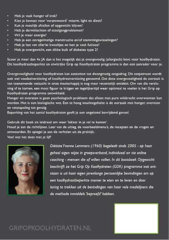 Opgewicht Grip op koolhydraten -