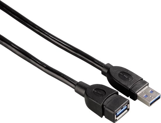 Hama USB 3.0 verlengkabel 1 ster 0,5m