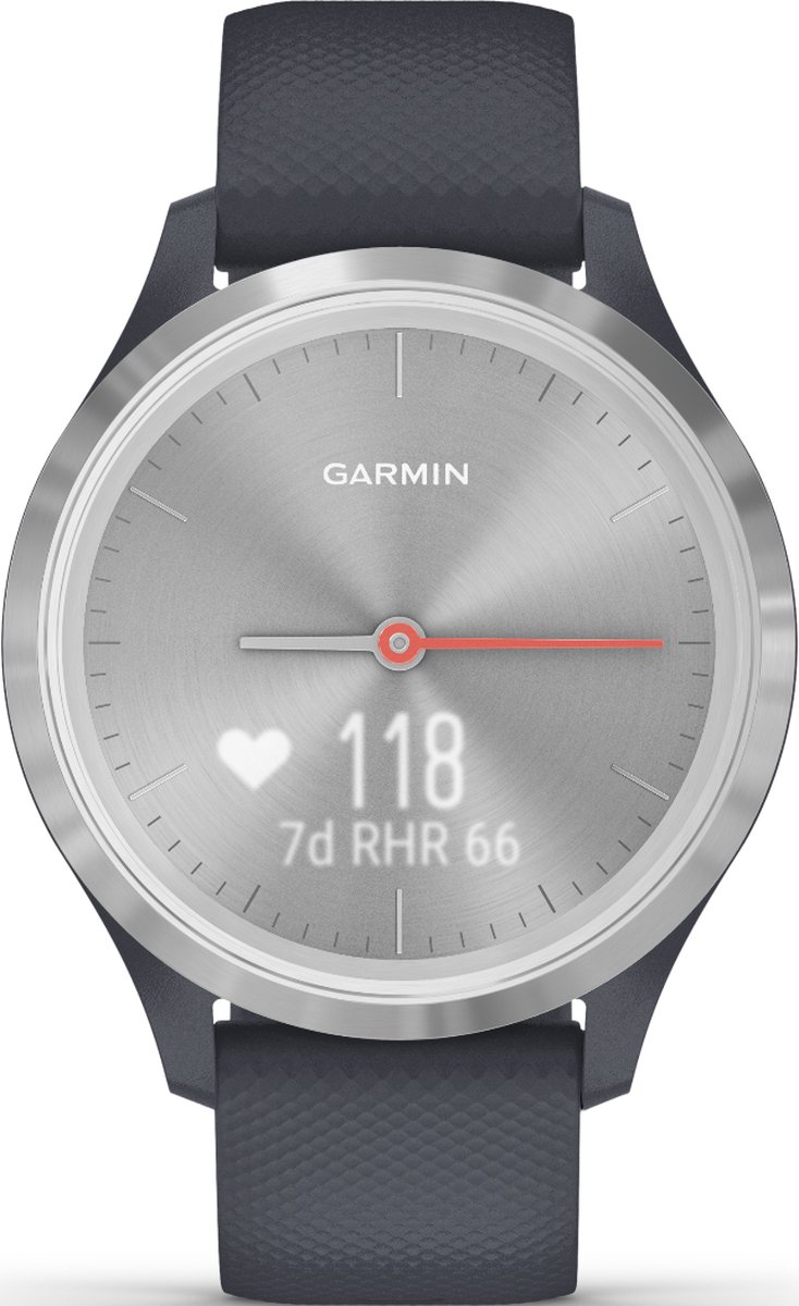 Garmin Vivomove 3S Sport - Zilver/Donkerblauw - 39 mm