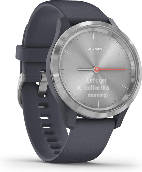 Garmin Vivomove 3S Sport - Zilver/Donkerblauw - 39 mm