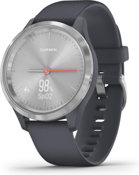 Garmin Vivomove 3S Sport - Zilver/Donkerblauw - 39 mm