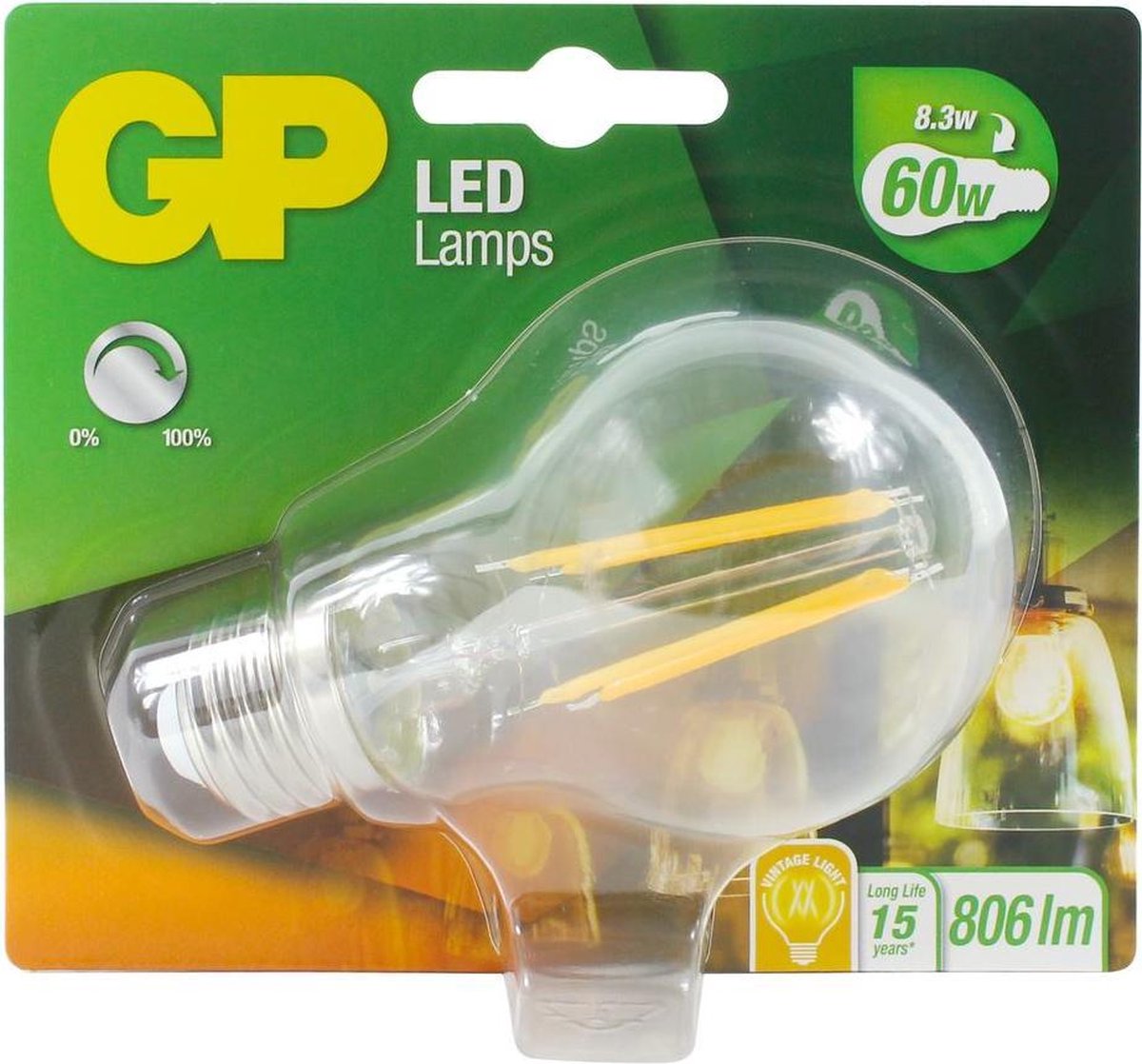 GP Led-filamentlamp - Wit