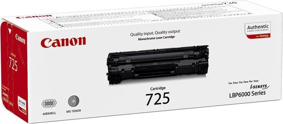 Canon CRG725 Tonercartridge - - Zwart