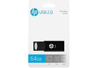 HP USB 2.0 v212w 64 GB - Zwart