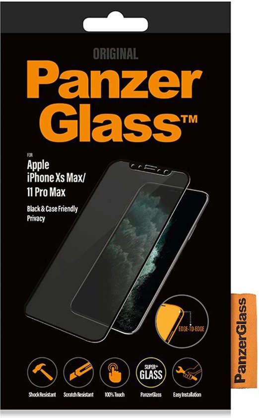 PanzerGlass e Privacy Black Friendly Case voor Apple iPhone Xr/11 - Zwart