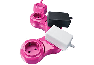 QUIRKY Pivot Power Pop - Flexibele Stekkerdoos - - Roze