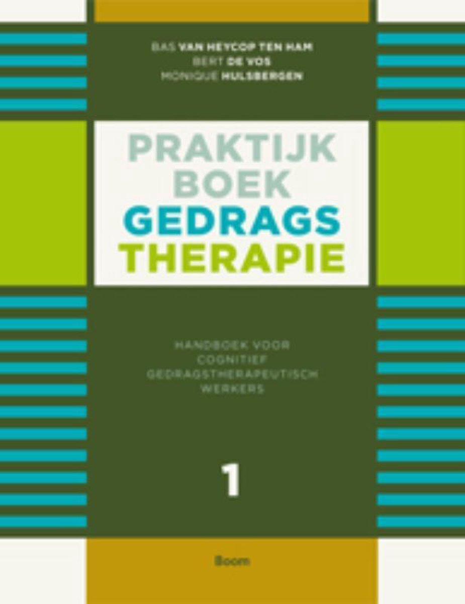 Boom Uitgevers Praktijkboek gedragstherapie