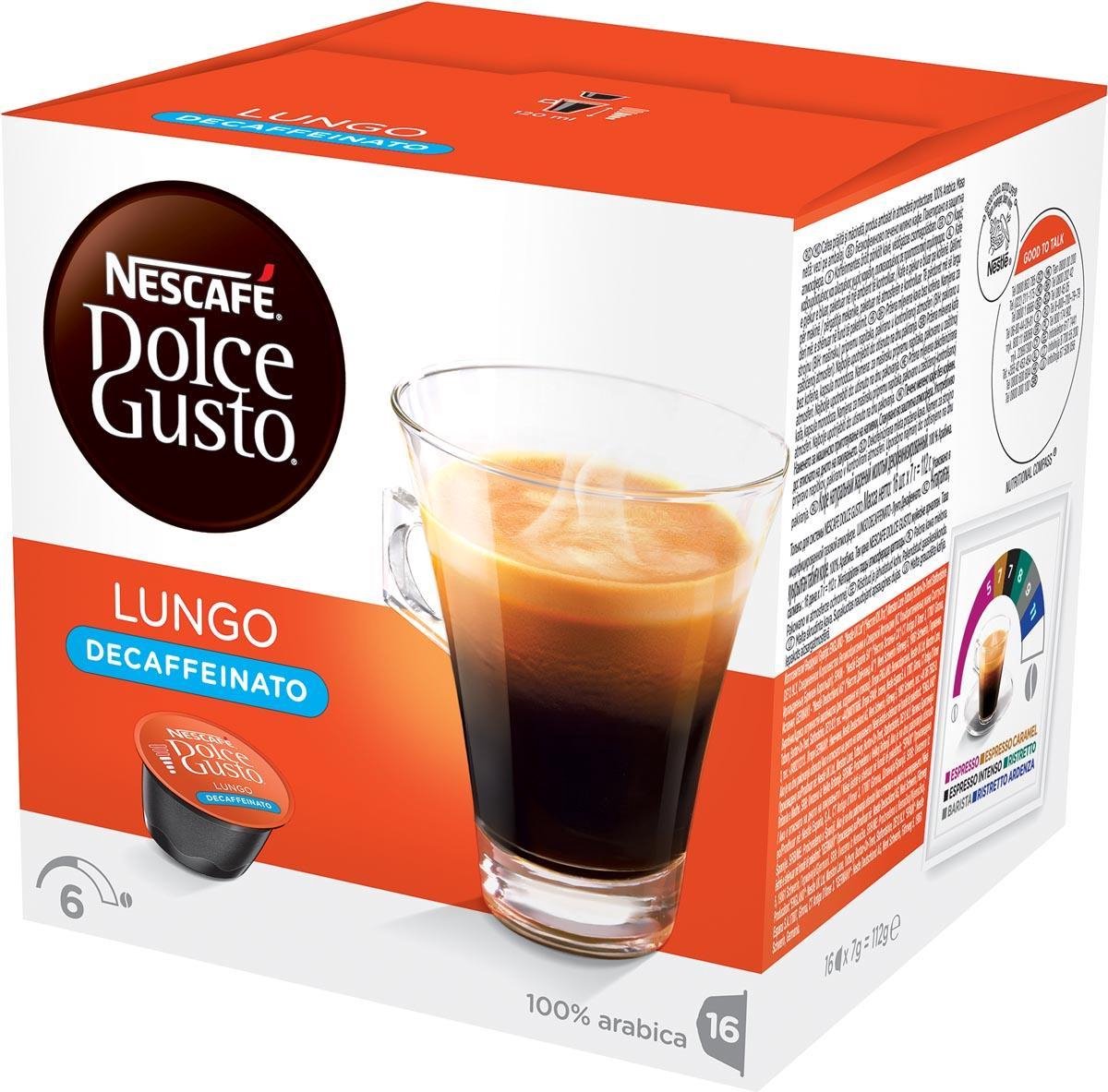 Nestle Nescafé Dolce Gusto Lungo Decaffeinato Capsules