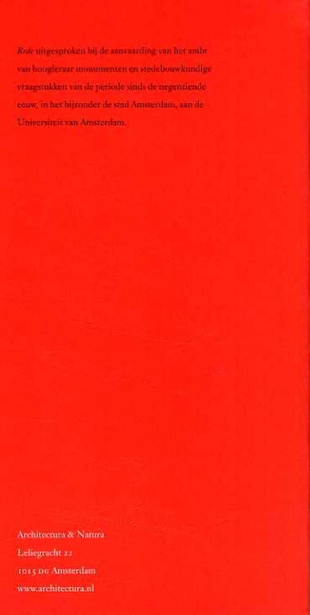 Uitgeverij Architectura & Natura Stedenschennis