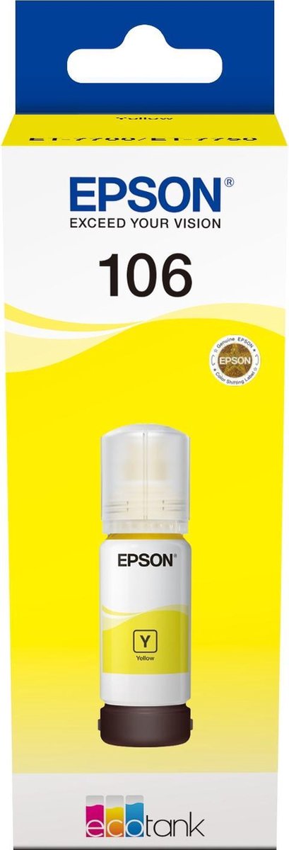 Epson 106 EcoTank Yellow ink bottle - Amarillo