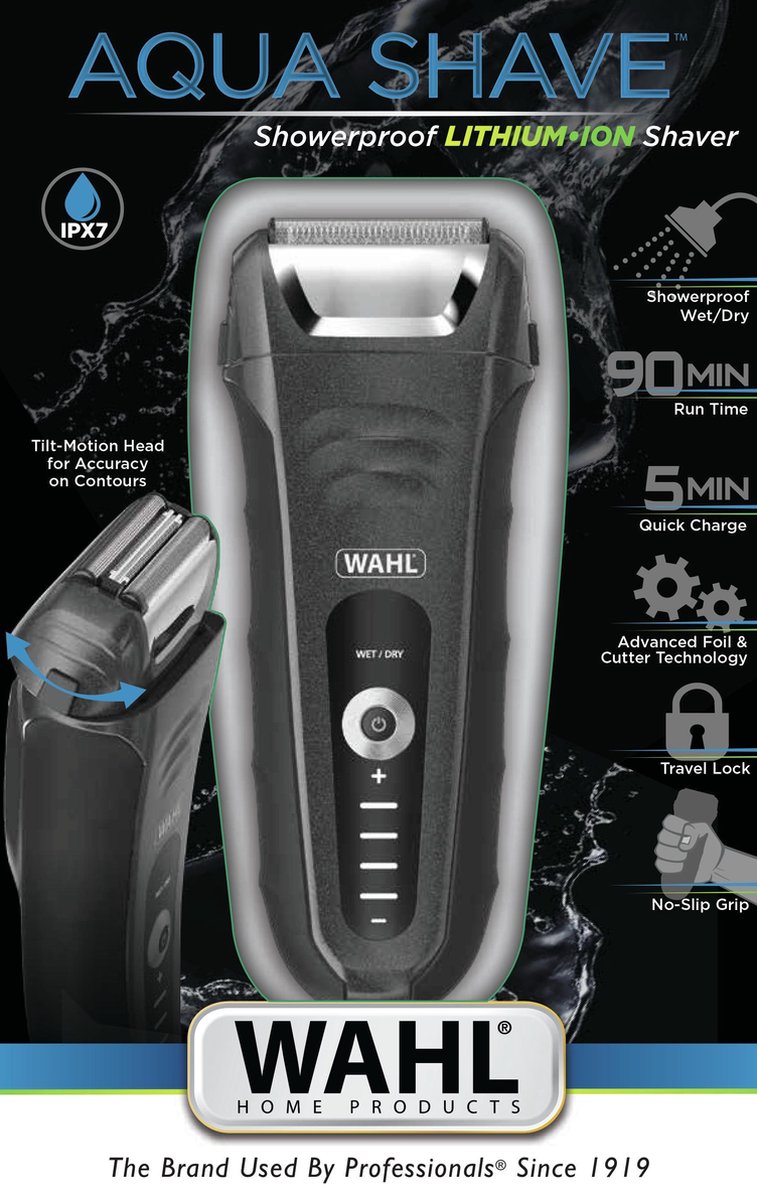 Wahl Aqua Shave - Zwart