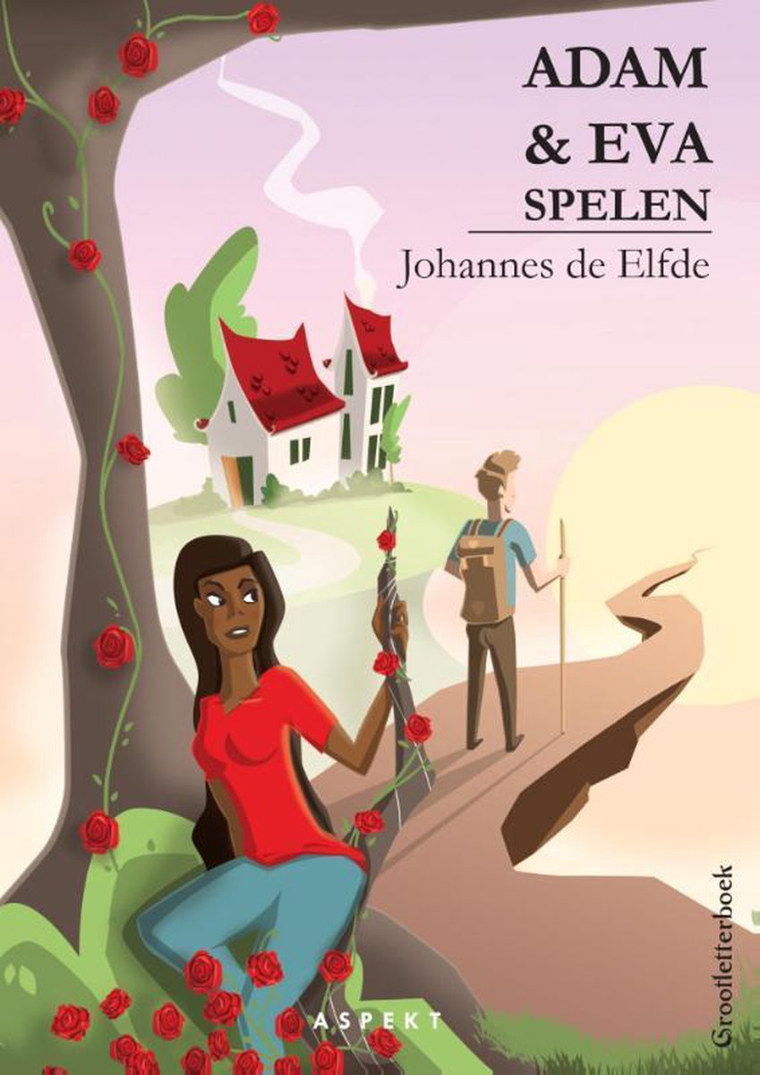 Adam en Eva spelen - grootletterboek