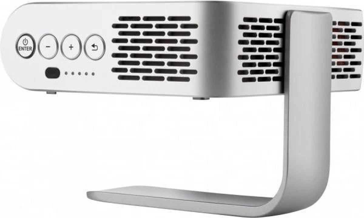Viewsonic M1 beamer/projector 250 ANSI lumens DLP WVGA (854x480) Desktopprojector Zilver - Grijs