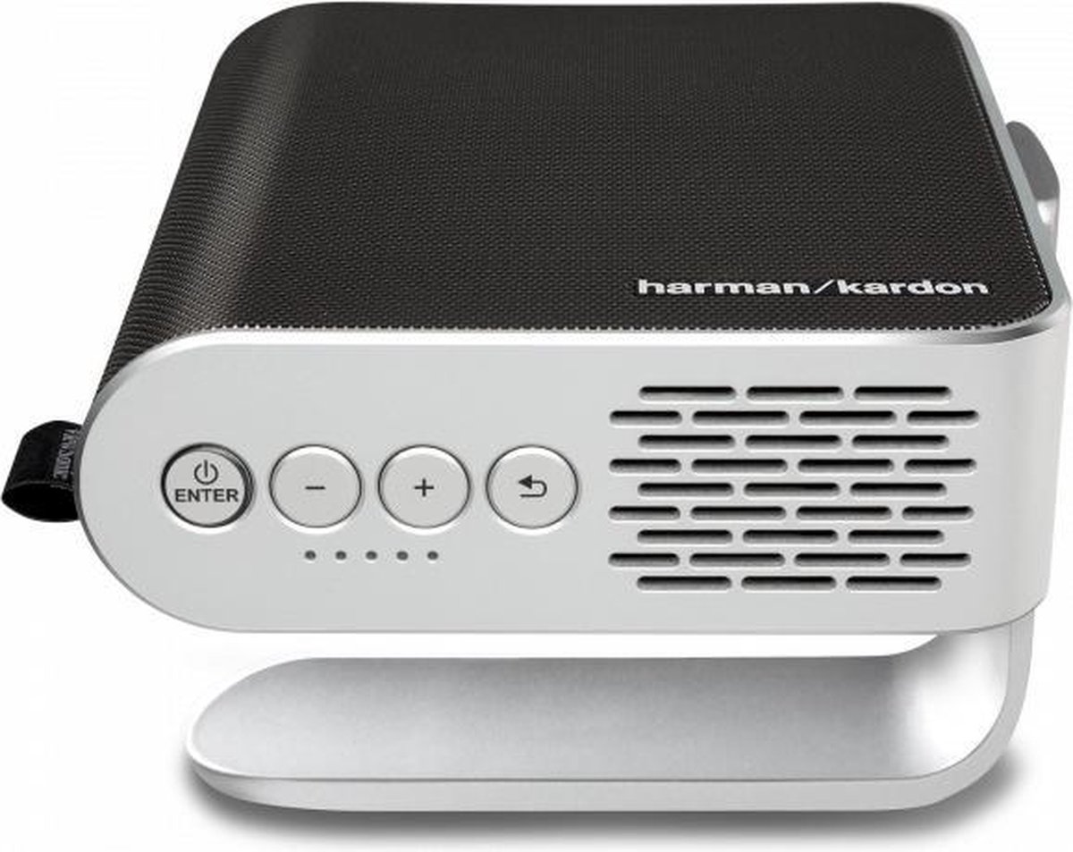 Viewsonic M1 beamer/projector 250 ANSI lumens DLP WVGA (854x480) Desktopprojector Zilver - Grijs
