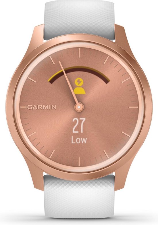 Garmin Vivomove Style - Rosé Goud/ - 42 mm - Wit