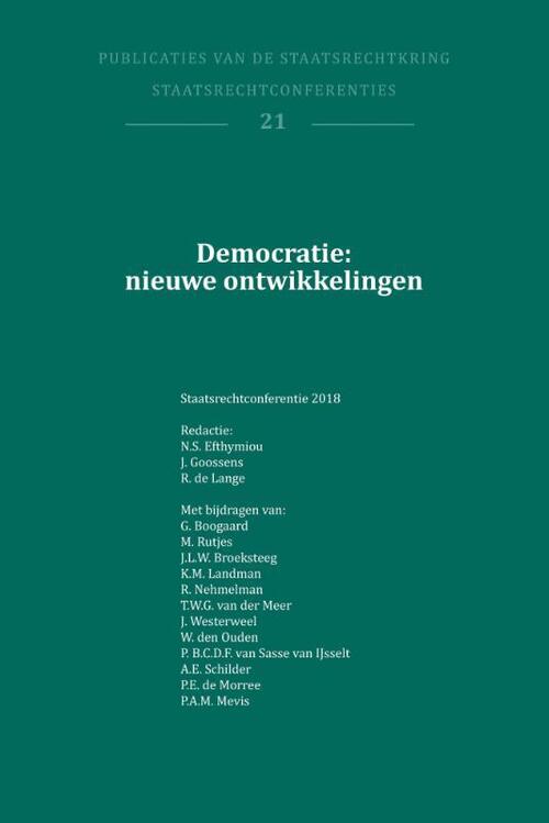 Wolf Legal Publishers Democratie: nieuwe ontwikkelingen