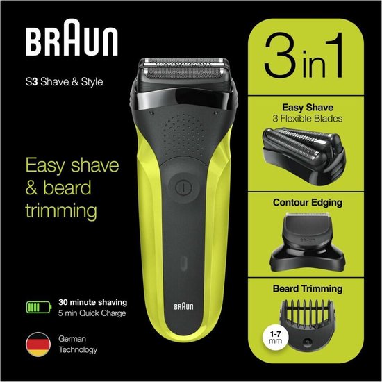 Braun Series 3 300BT/ - Groen