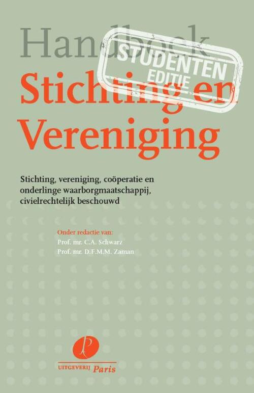 Uitgeverij Paris B.V. Handboek Stichting & Vereniging