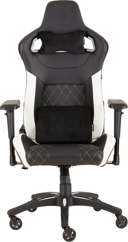 Corsair T1 Race Gaming Chair/Wit - Negro