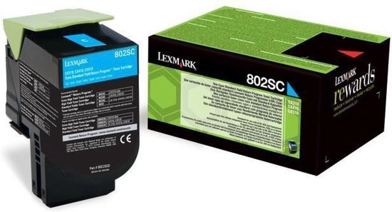 Lexmark 802SC Origineel Cyaan 1 stuk(s)