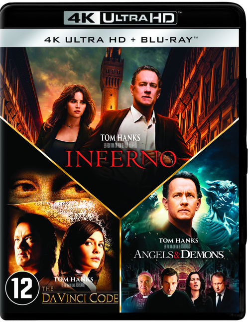 Angels & Demons / Da Vinci Code / Inferno (4K Ultra HD En Blu-Ray)