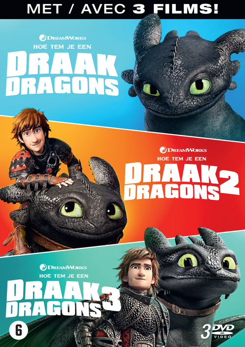 Warner Bros. Hoe Tem Je Een Draak 1-3 (How To Train Your Dragon 1-3)