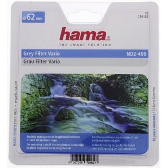 Hama Variabel ND2-400filter 62mm - Grijs