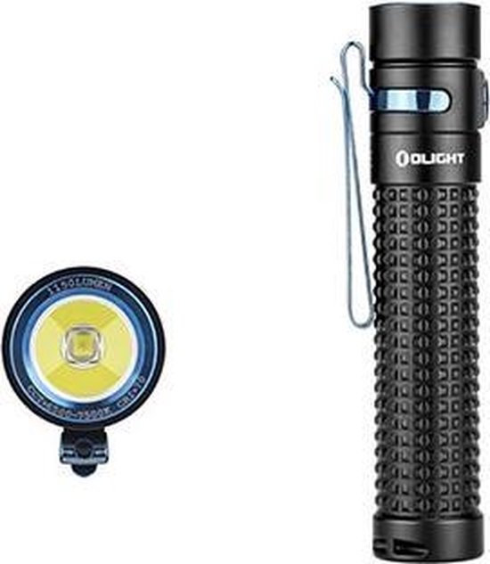 OLight S2RII Baton Oplaadbare Zaklamp - Zwart