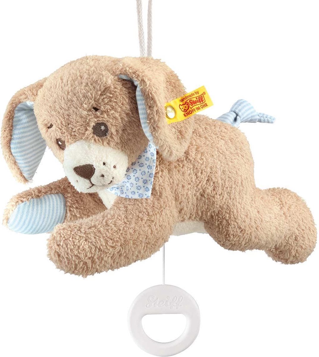 Steiff Goedenacht-hond Speeldoos