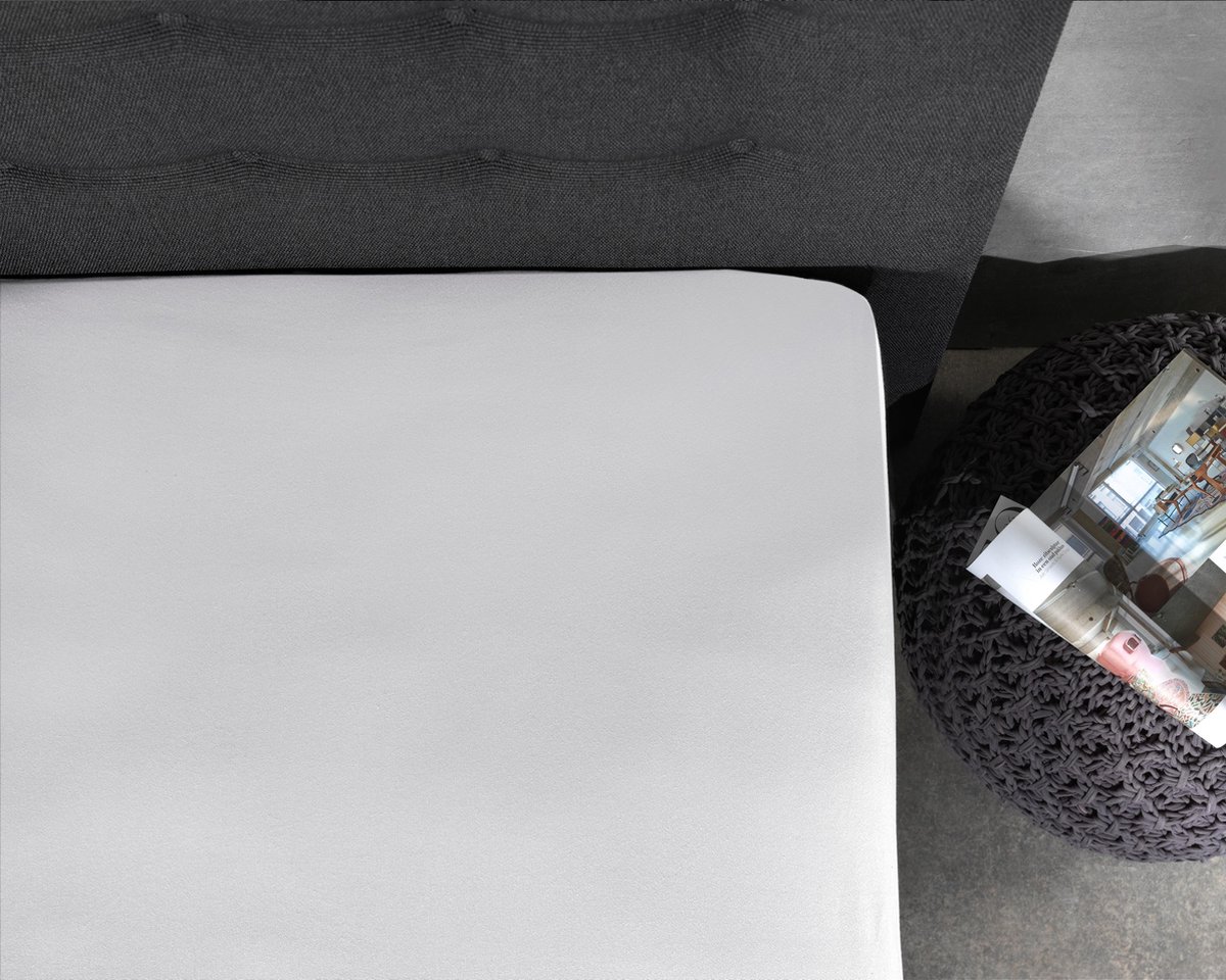 Home Care Jersey Topper Hoeslaken White - 2-persoons (140 Cm) - - Wit