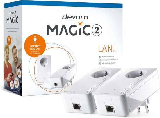 Devolo Magic 2 LAN Starter Kit (Geen WiFi) - Wit