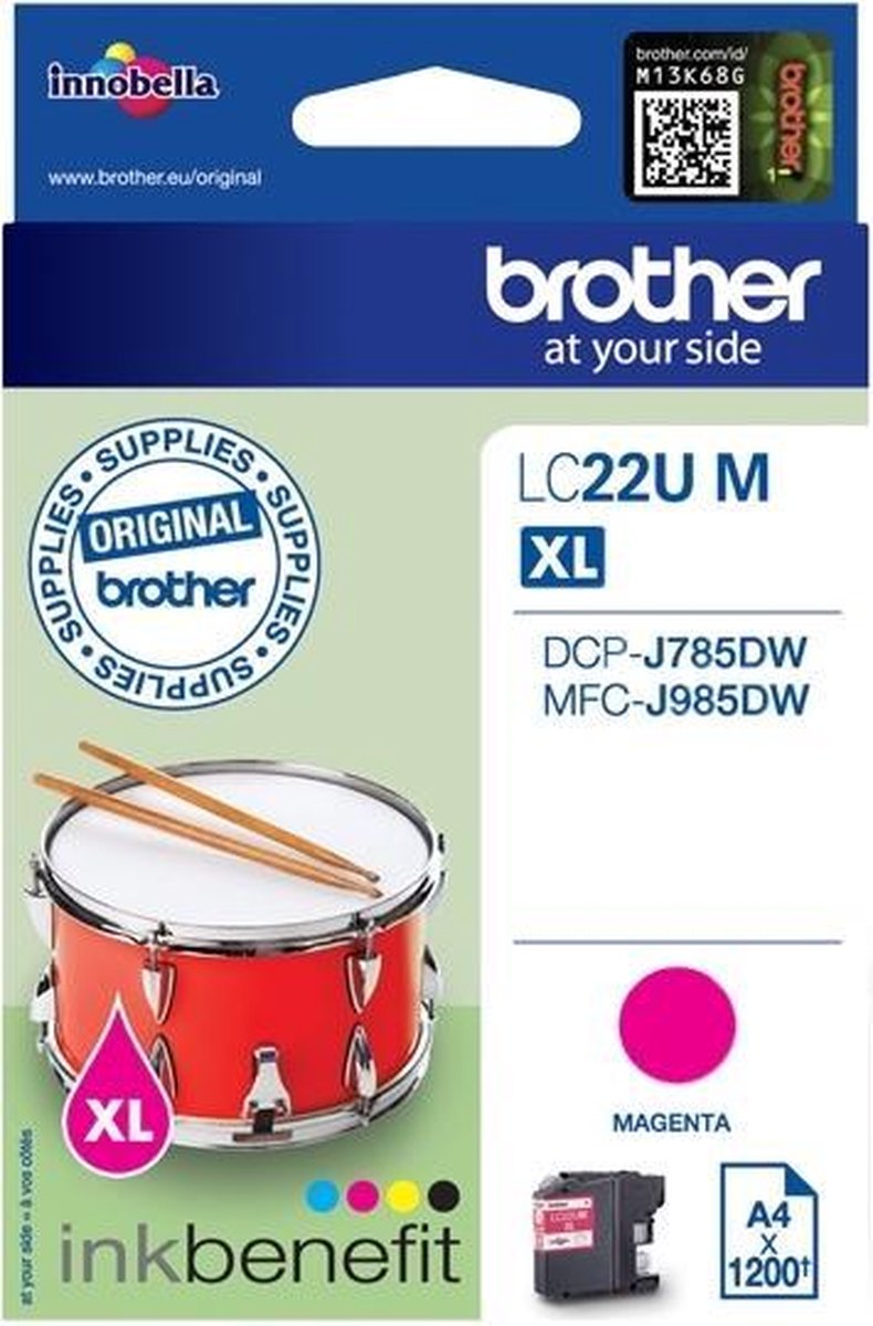 Brother LC-22UM inktcartridge Origineel - Magenta