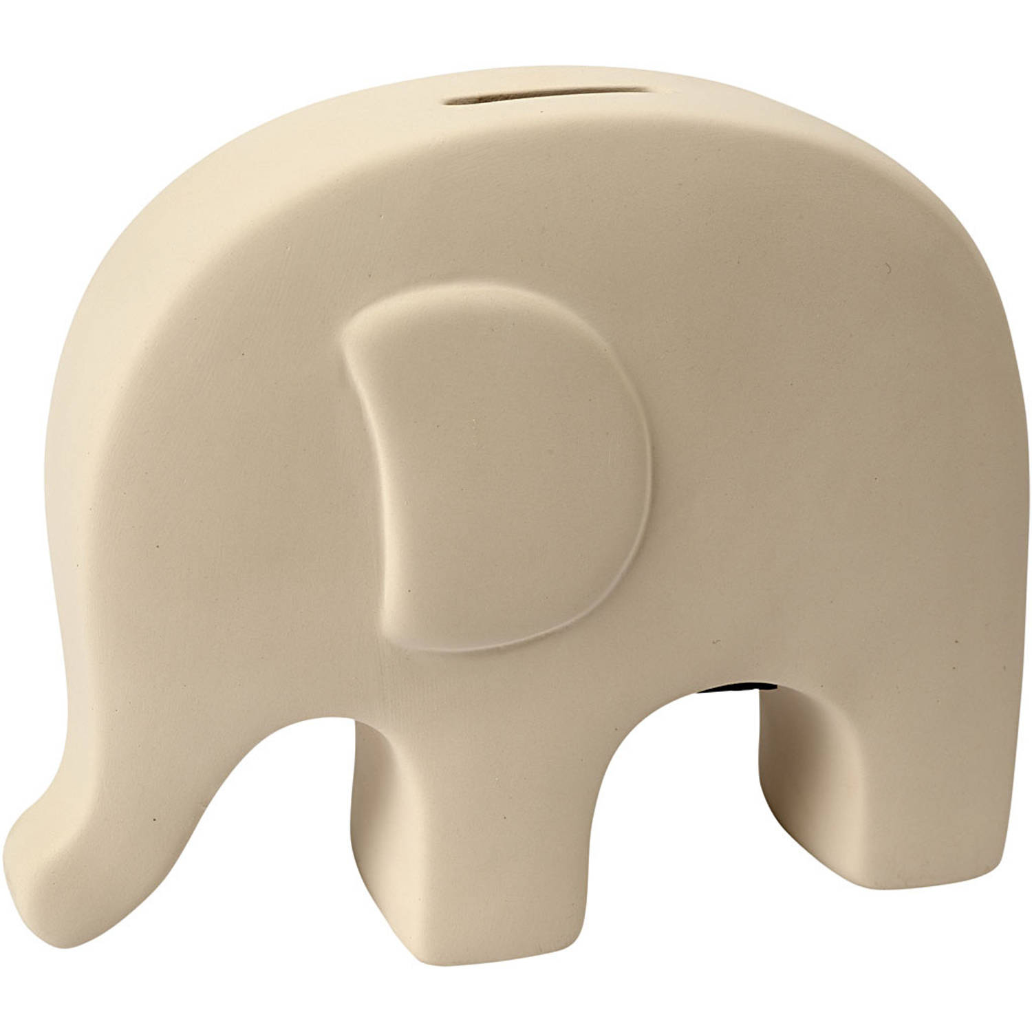 Creative Spaarpot Olifant 16,7 X 14 Cm - Wit