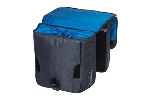 Basil Dubbele Fietstas Sport Design Mik 32 Liter Antraciet - 17788 - Grijs