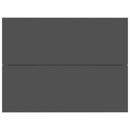 Vidaxl Nachtkastjes 2 St 40x30x30 Cm Spaanplaat Hoogglans - Zwart