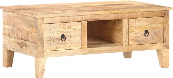 Vidaxl Salontafel 100x55x40 Cm Ruw Mangohout - Bruin