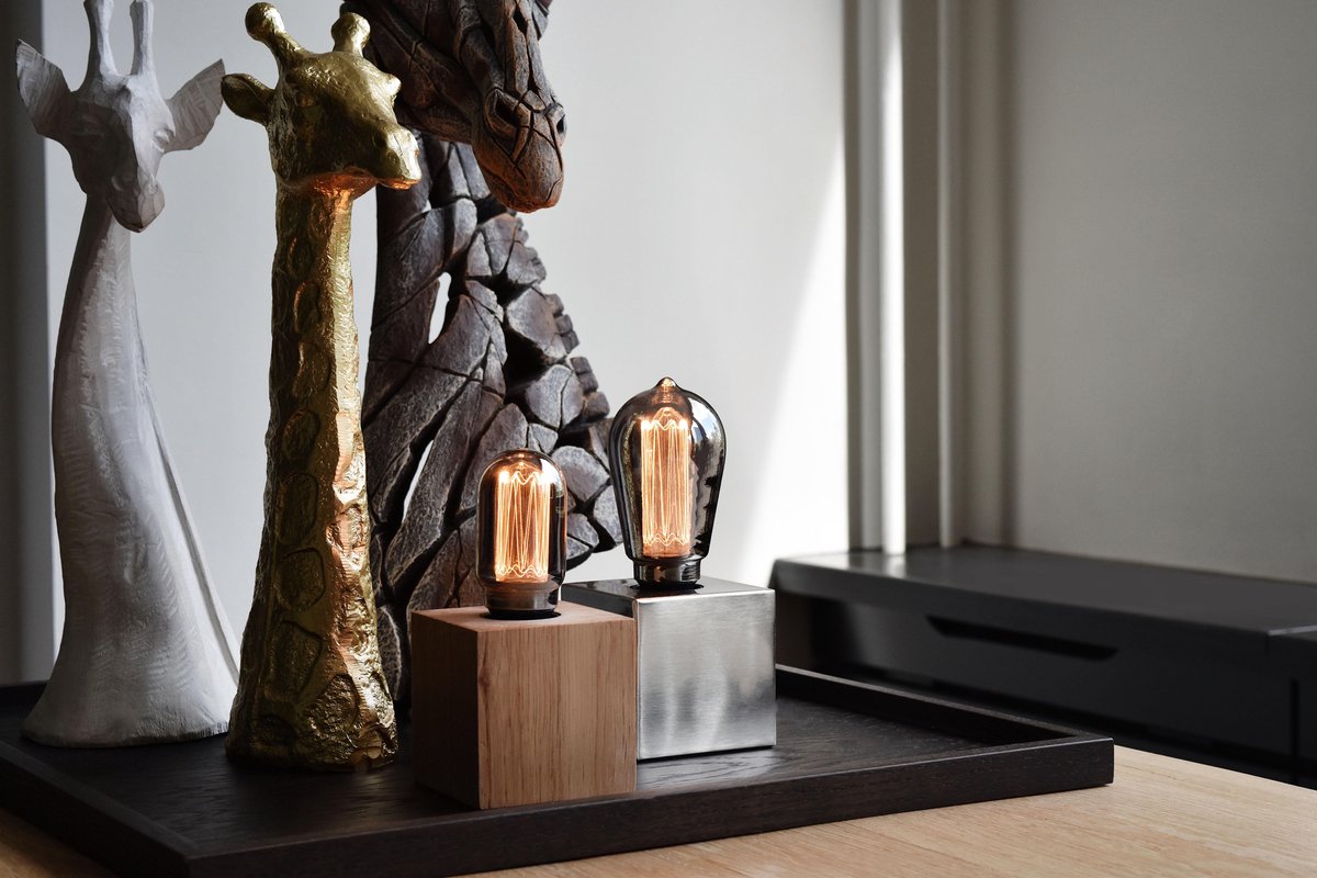 Calex - Led Tafellamp - Tafelverlichting - Raho - E27 Fitting - Vierkant - Mat - Aluminium - Silver